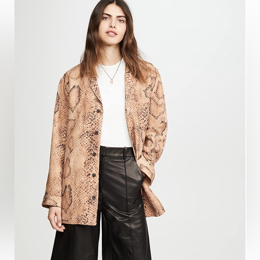 Like New Mara Hoffman Snake Skin Shirt Jacket . Size Xs
